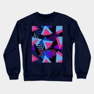 Vintage Geometric Pattern Memphis Retro memphis Gifts idea for Pattern Lovers Crewneck Sweatshirt